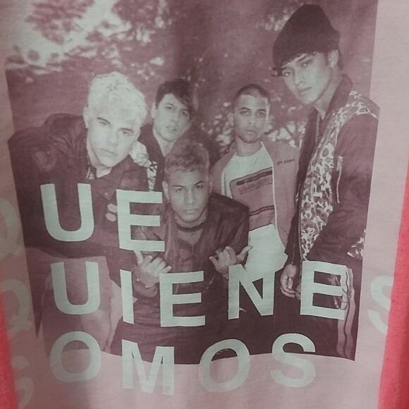 CNCO Latin Pop Boy Band Pink T-Shirt  M/L " Why Don't We" Band Tee Casual Kawaii - Picture 1 of 8